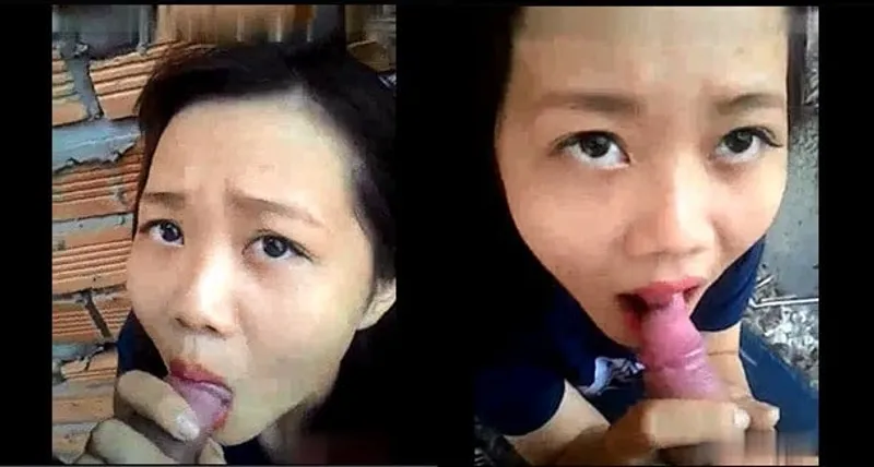 Tình nhân mút cục thịt ở vườn sau nhà