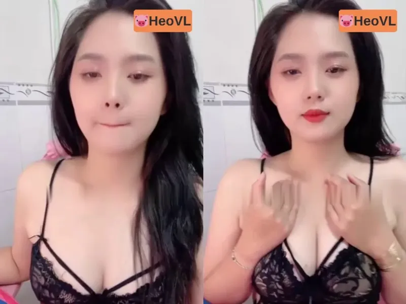 Eny răng khểnh khoe cò tròn trắng